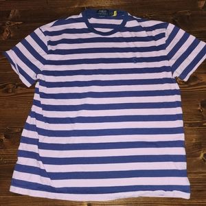 polo ralph lauren Classic Fit Striped Shirt Pink Blue Size Small Men's